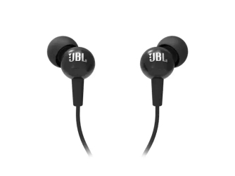 אוזניות עם מיקרפון שחור/לבן/אדום C100SIUBLK JBL C100