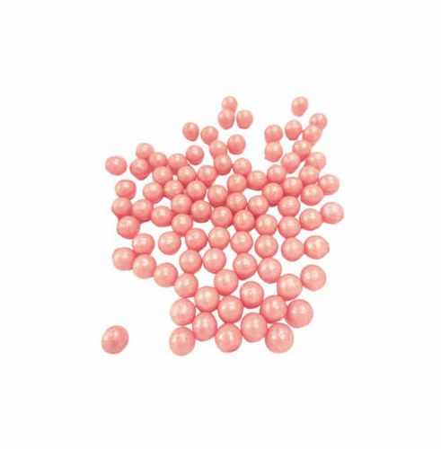 סוכריות קישוט ורוד מטאלי 1 ק''ג Pink shimmer pearl candies