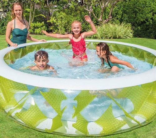 בריכה מתנפחת עגולה שקופה דגם INTEX 57182