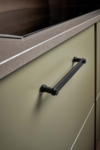 ידית Pillar שחור מט - 160 מ