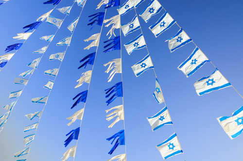 שרשרת פרנזים דגלונים ניילון (ישראל)