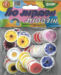 מדבקות סול פרחים צבעוניים