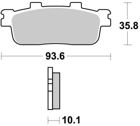 רפידה אחורית JR125/200 07-16/JM250-300