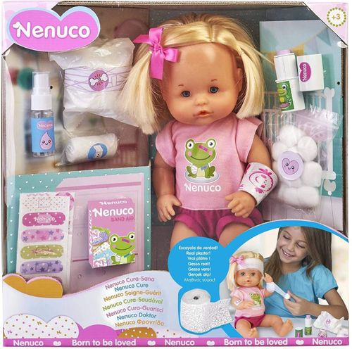 ערכת בובת תינוקת טיפול רפואי עם מגוון אביזרי טיפול וחבישה