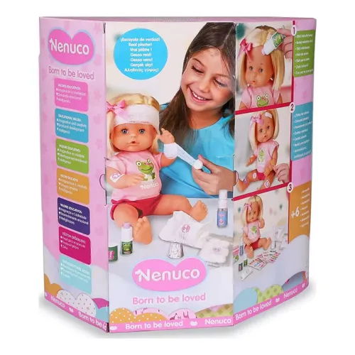 ערכת בובת תינוקת טיפול רפואי עם מגוון אביזרי טיפול וחבישה