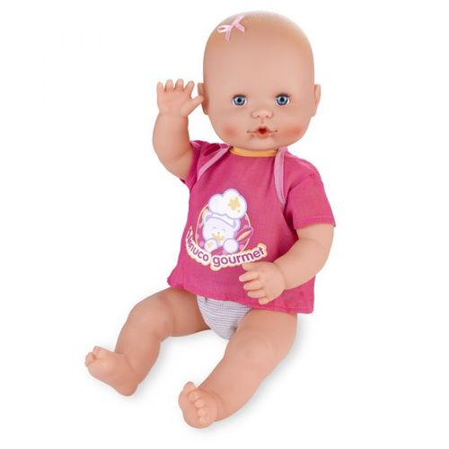 ערכת בובת תינוק 'ארוחות' אוכלת ועושה צרכים עם שלל אביזרים להכנת מזון, האכלה והחתלה