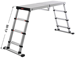 פיגומון טלסקופי מקצועי מדגם  TWP-88 TELESTEPS