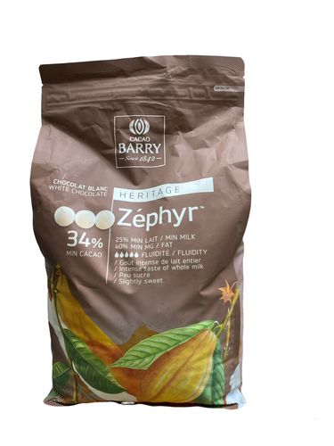 שוקולד לבן 5 ק''ג Cacao Barry White Chocolate