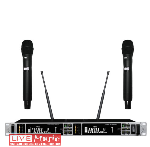 זוג מיקרופונים UHF מקצועי IU-2065