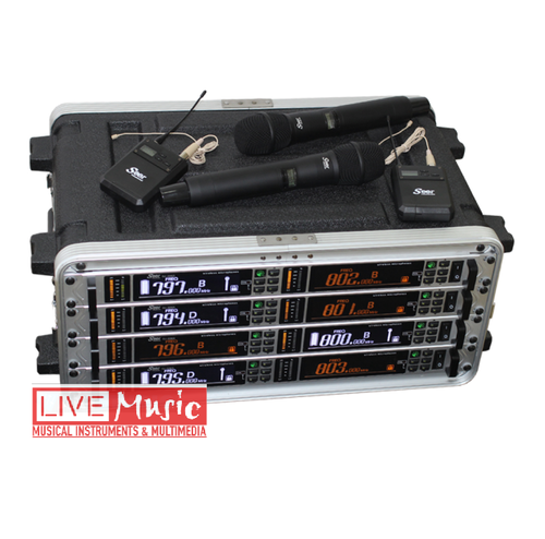 זוג מיקרופונים UHF מקצועי IU-2065A