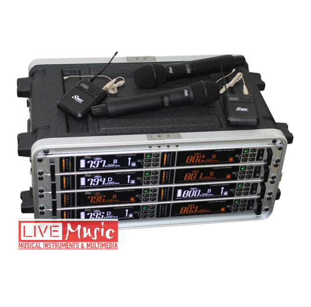 זוג מיקרופונים UHF מקצועי IU-2065A