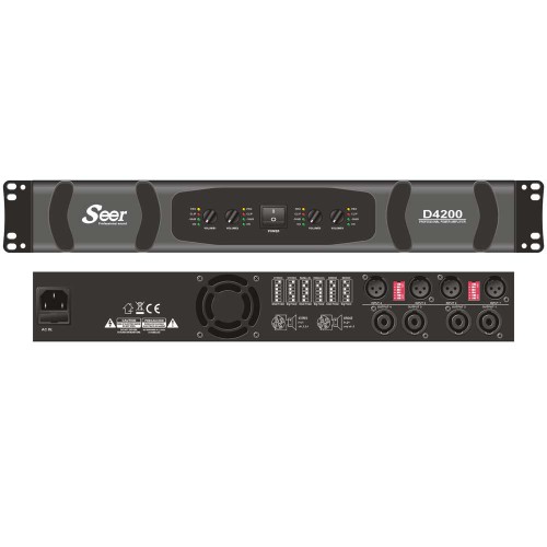 מגבר 4X200 WATT AMP D4200