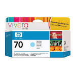 דיו לייט ציאן מקורי HP 70 C9390A