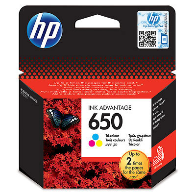 דיו צבע מקורי HP 650 CZ102AE