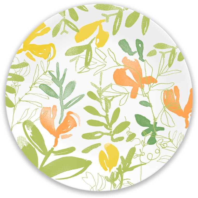 צלחת מנה ראשונה קורנינג 21.5 ס"מ פירות | Corning Ware Contemporary Fruit