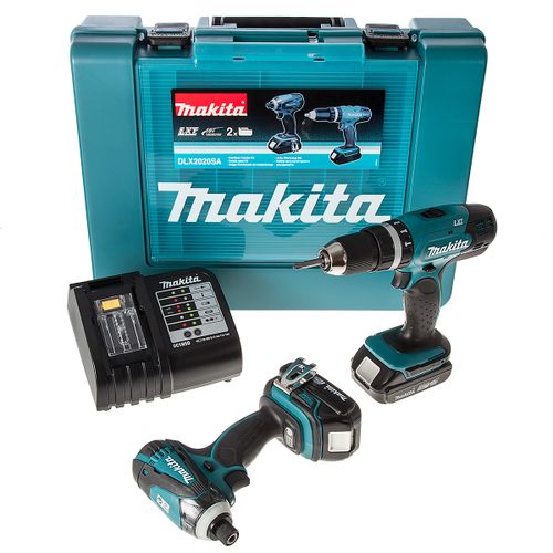 סט 18V אימפקט+מקדחה רוטטת כולל 2 סוללות 1.5AH ומטען+מתנות שוות