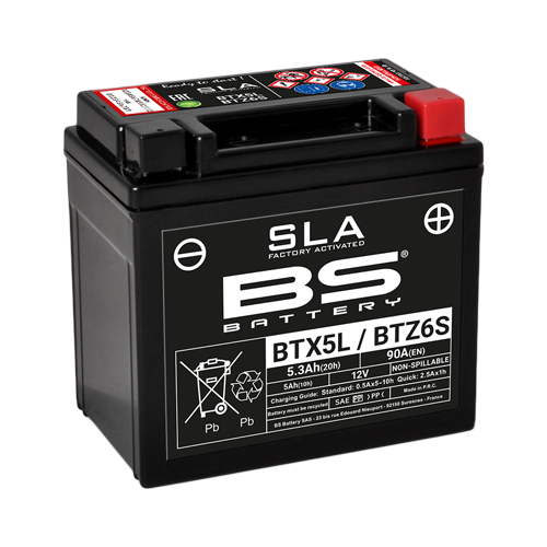 מצבר BTX5-BTZ6S FA SLA אחריות 12 חודשים