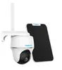מצלמה חיצונית סלולרית 5MP + פאנל סולארי Reolink Go PT Plus
