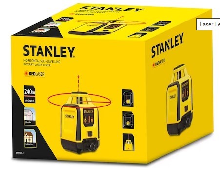 פלס לייזר אוטומטית עד 240 מטר °360+קולט קרן STANLEY