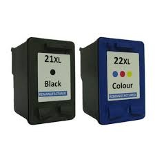 זוג ראשי דיו תואמים HP 21XL + 22XL