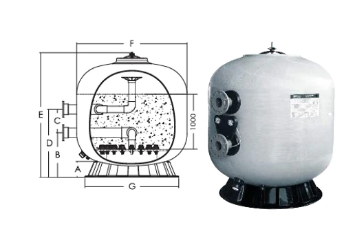 מסנן חול מקצועי פיבר שזור EMAUX E1200