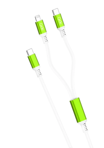 כבל 2 ב-1 מחיבור PD לחיבור אייפון + טייפ סי Cycle 2IN1