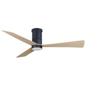 מאוורר צמוד תקרה סטאר אלכס alex 44 " כולל LED  ושלט Star סטאר שחור עץ כהה Electrostar