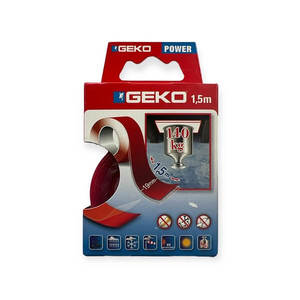 דבק דו צדדי שקוף 1.5 מטר אורך, GEKO