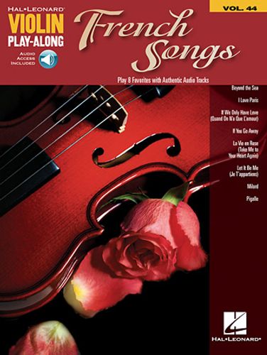 French Songs - Violin Play-Along Volume 44