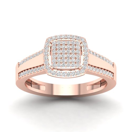 טבעת יהלומים 0.25ct מזהב 14K