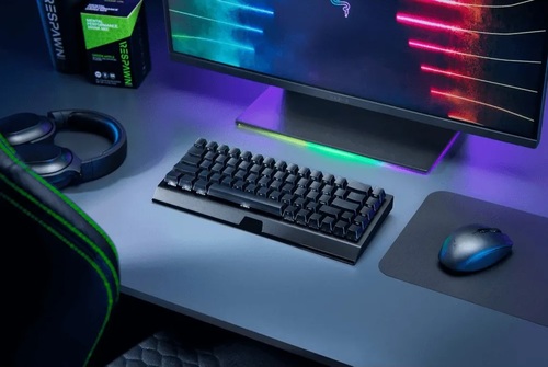 מקלדת מכנית אלחוטית Razer BlackWidow V3 Mini HyperSpeed – Green Switch
