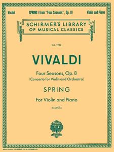 ספר תווים Vivaldi (Spring) For Violin and Piano