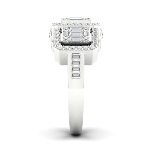 טבעת יהלומים מלכותית 1.0ct מזהב 14K
