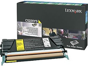 טונר מקורי לקסמרק צהוב 00C5220YS C522 Lexmark