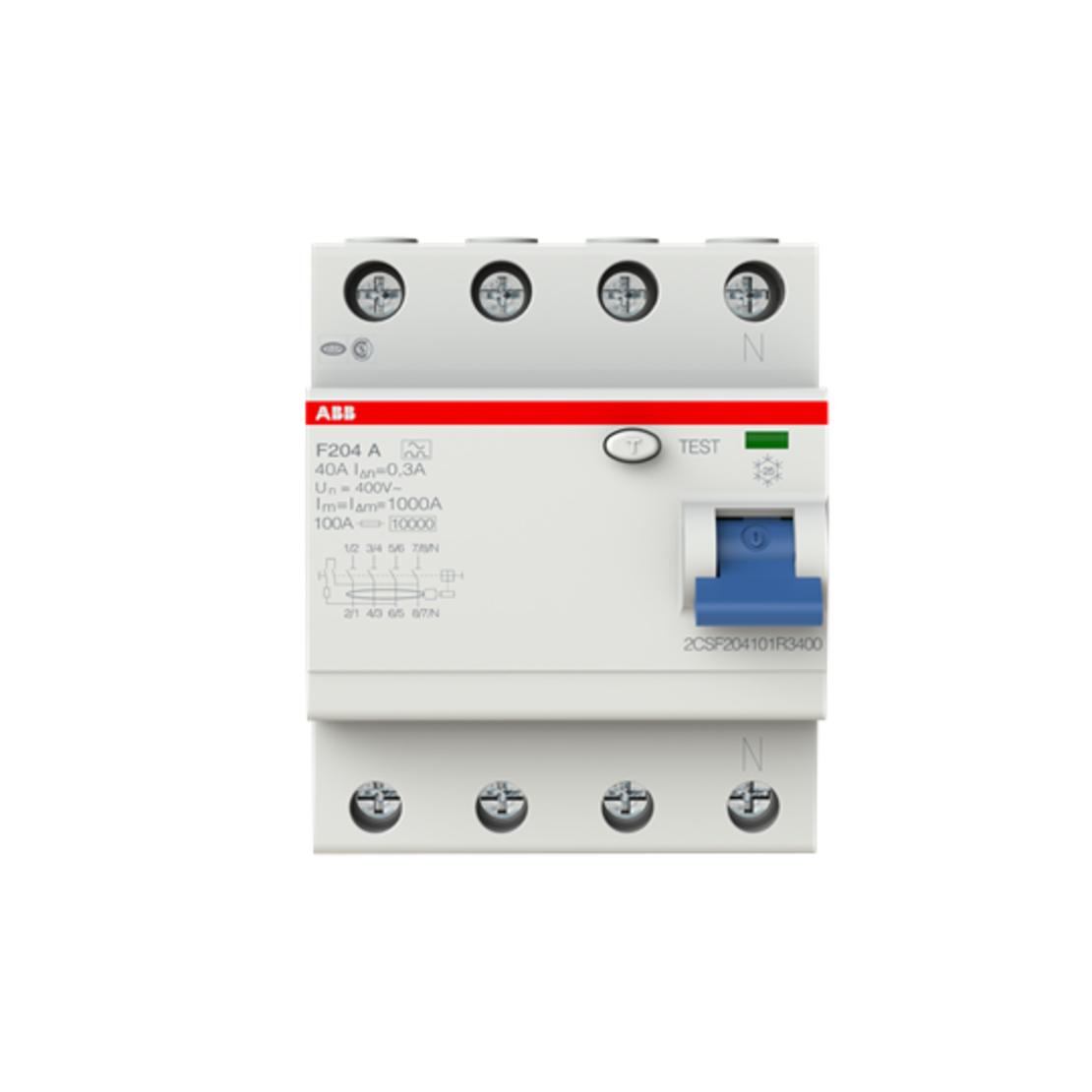 מפסק פחת ABB 4X40