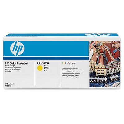 טונר מקורי צהוב HP CE742A