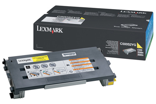 טונר מקורי צהוב Lexmark C500H2YG