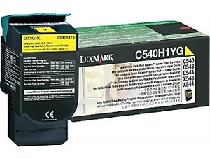 טונר מקורי צהוב Lexmark C540H1YG