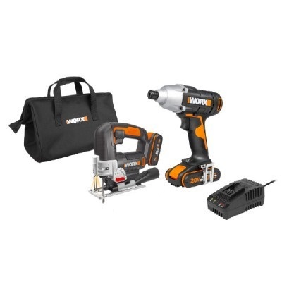 ‏מברגת אימפקט 20V כולל 2 סוללות 2AH דגם WX291 מבית Worx