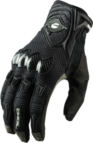כפפות מוטוקרוס O'NEAL BUTCH Carbon V.18 בצבע לבן עם מגן פחמן מעוצב מראש, הגנה מובנית על אצבעות ופרקי כף היד ודקל Nanofront® מתקדם - מק