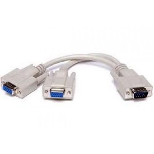 VGA to 2 VGA 20cm cable מפצל