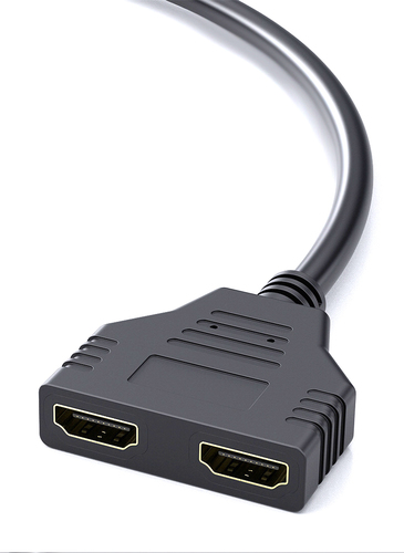 מפצל HDMI (לשתי מסכים כבל 20 ס