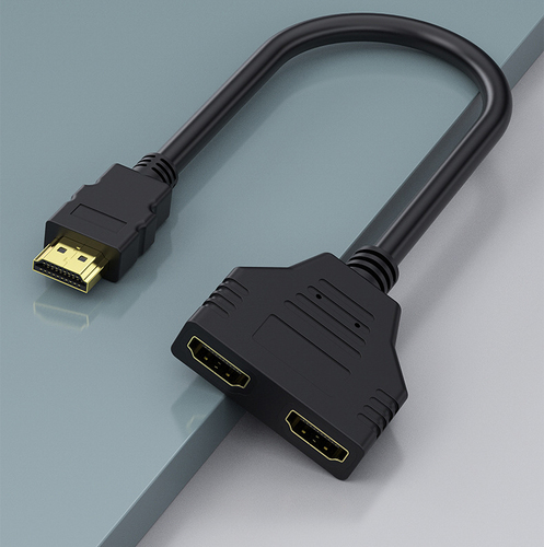 מפצל HDMI (לשתי מסכים כבל 20 ס