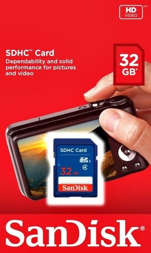 כרטיס זיכרון SANDISK SDHC SDSDB-032G 32GB Class 4