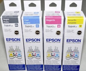 סט 4 דיו מקוריים Epson T664