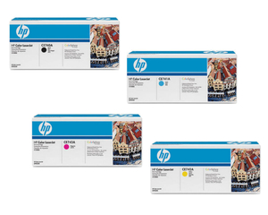 סט 4 טונרים מקוריים HP CE740/741/742/743A
