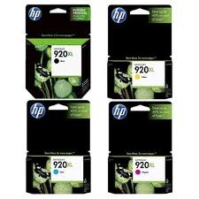 סט 4 ראשי דיו מקוריים HP 920XL