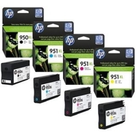 סט 4 ראשי דיו מקוריים HP 950XL - 951XL