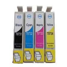 סט 4 ראשי דיו שחור וצבע תואמים Epson T0731-4