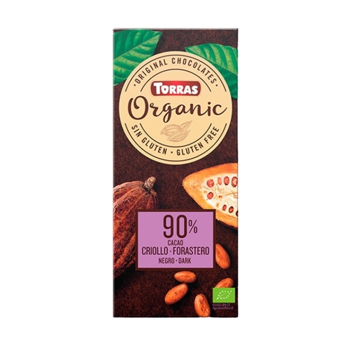 שוקולד מריר אורגני 90% קקאו 100 גר'